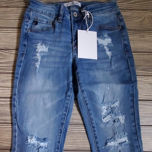 JAMIE Distress Kan Can Jeans - Picture 4 of 5